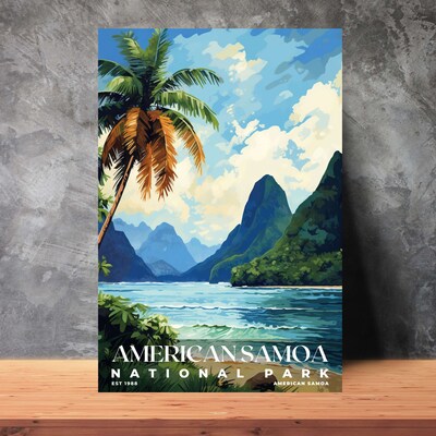 American Samoa National Park Poster, Travel Art, Office Poster, Home Decor | S6 - image3